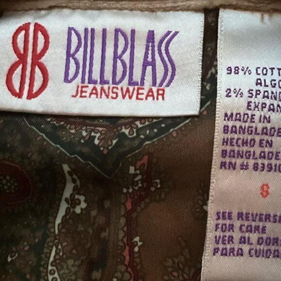 Vintage 90's Bill Blass Womens Medium Shacket Jacket Tan Beige Corduroy Y2K*Read - Picture 6 of 13